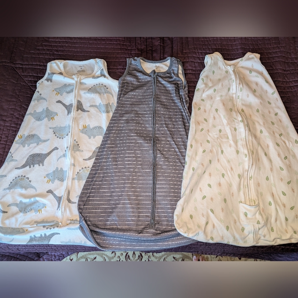 Set of Three Baby Sleep Sacks